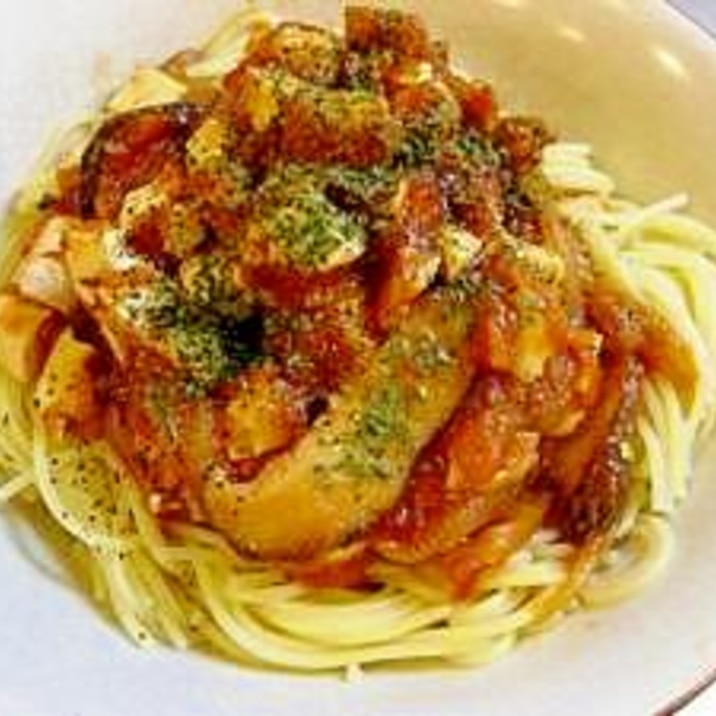 ローカロリーでヘルシー♪厚揚げのボロネーゼ風パスタ